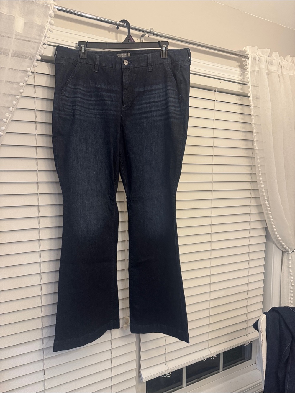 torrid Black Wash Flare Jeans